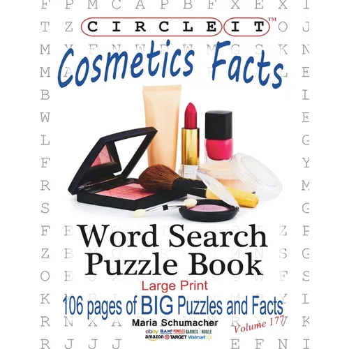 Circle It, Cosmetics Facts, Word Search, Puzzle Book