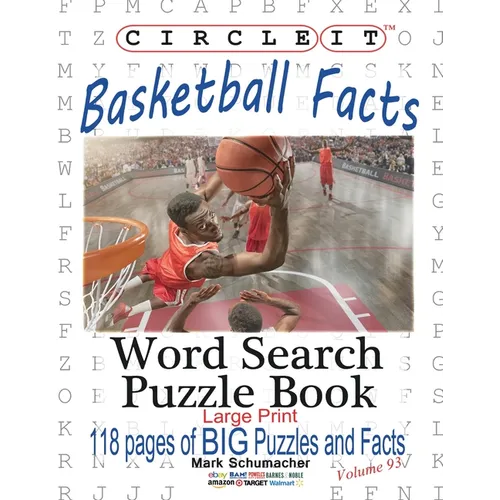 Circle It, Basketball Facts, Word Search, Puzzle Book