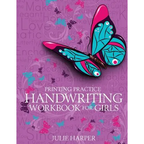 Printing Practice Handwriting Workbook for Girls