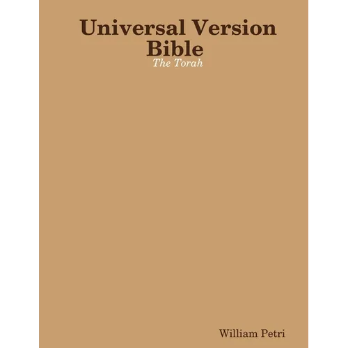Universal Version Bible The Torah