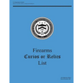 Firearms Curios or Relics List