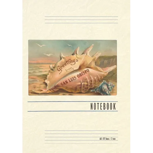 Vintage Lined Notebook Greetings from San Luis Obispo
