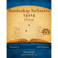 Battleship Solitaire 14x14 Deluxe - Volume 3 - 468 Logic Puzzles