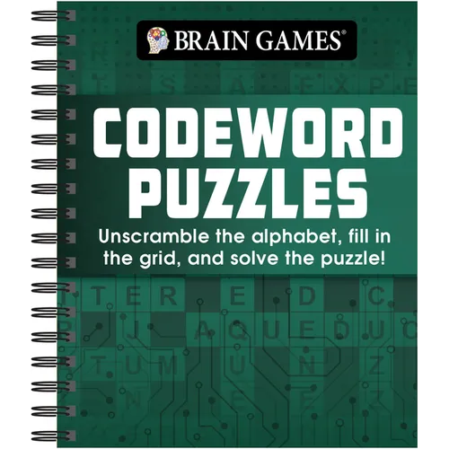 Brain Games - Codeword Puzzle: Unscramble the Alphabet, Fill in the Grid, and Solve the Puzzle!