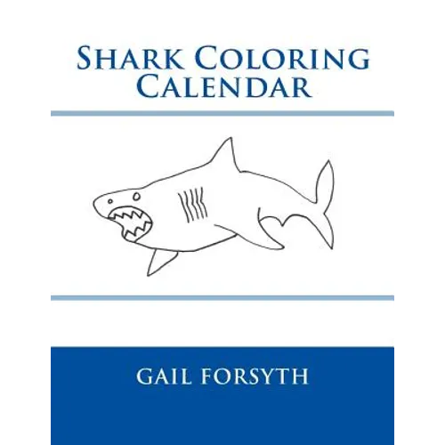 Shark Coloring Calendar