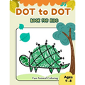 Dot to Dot Books for Kids Ages 4-8 Fun Animal Coloring: CUTE TURETLE Dot to Dot Books for Kids Ages 4-8 Fun Animal Coloring: Connect The Dots Books fo
