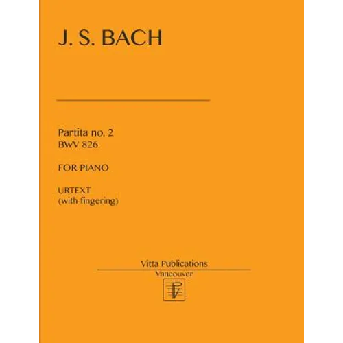 Partita no. 2 BWV 826: Urtext (with fingering)
