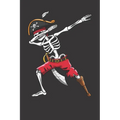 Dabbing Skeleton Pirate: 120 Page Line Notebook for School, Students, Kids & Teens 6" x 9"