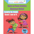 Hands-on Phonic Activities Montessori Method: Learn to Read Book 1