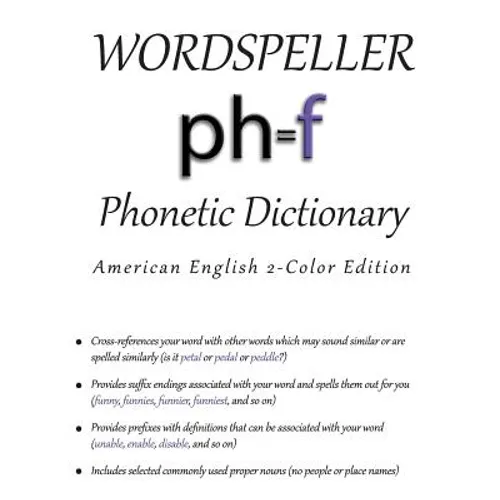 Wordspeller Phonetic Dictionary: American English 2-Color Edition