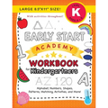 Early Start Academy Workbook for Kindergartners: (Ages 5-6) Alphabet, Numbers, Shapes, Sizes, Patterns, Matching, Activities, and More! (Large 8.5"x11